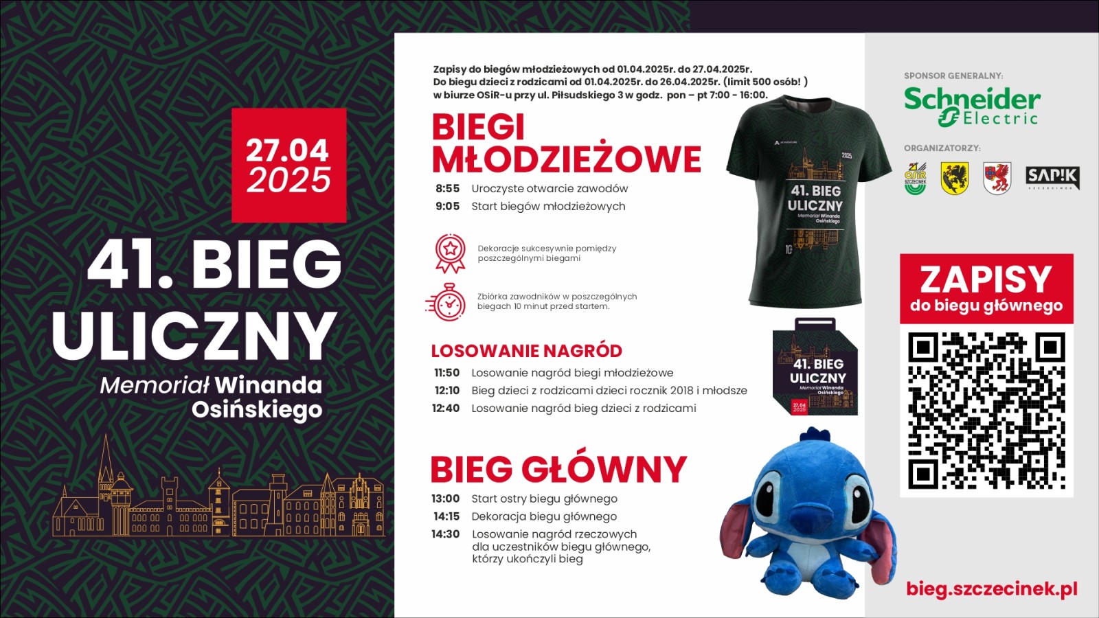Już 27.04.2025r. Wystartuje 41. Memoriał Winanda Osińskiego w Szczecinku!